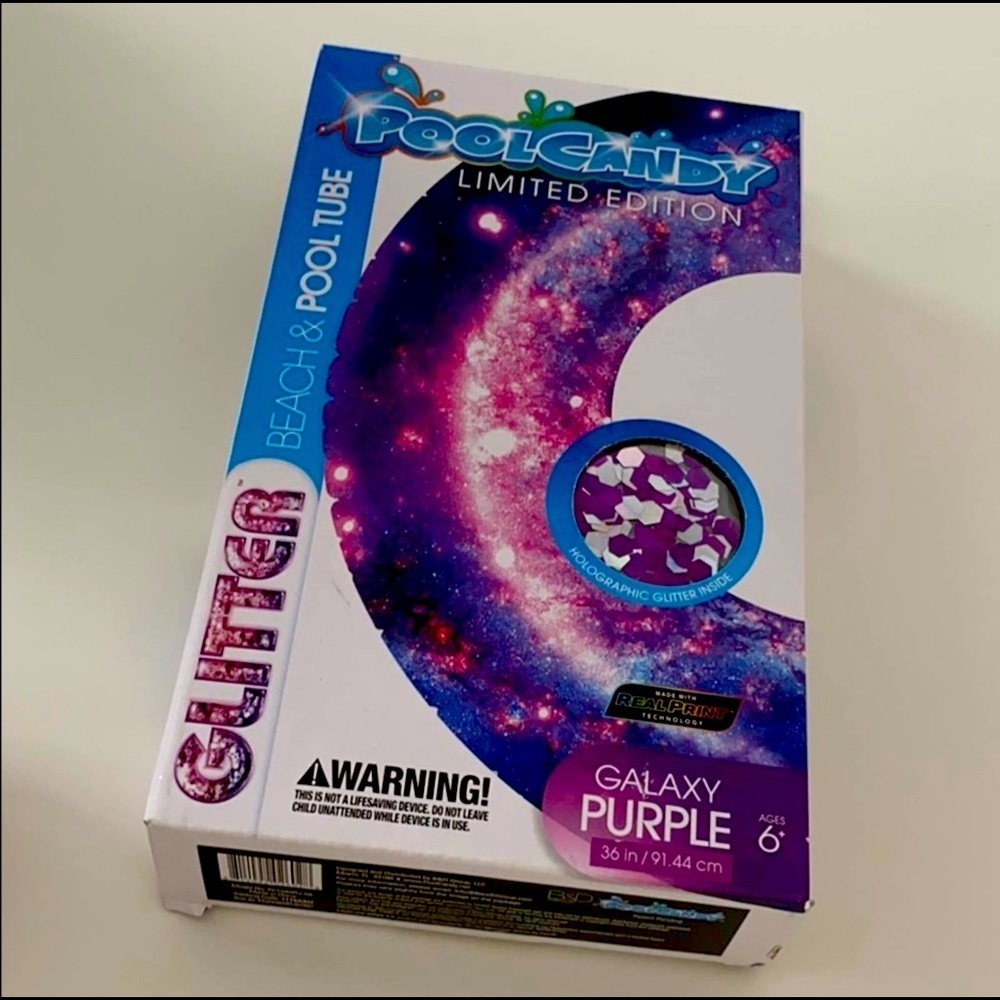 Brand New PoolCandy Glitter Galaxy Purple Pool Tube